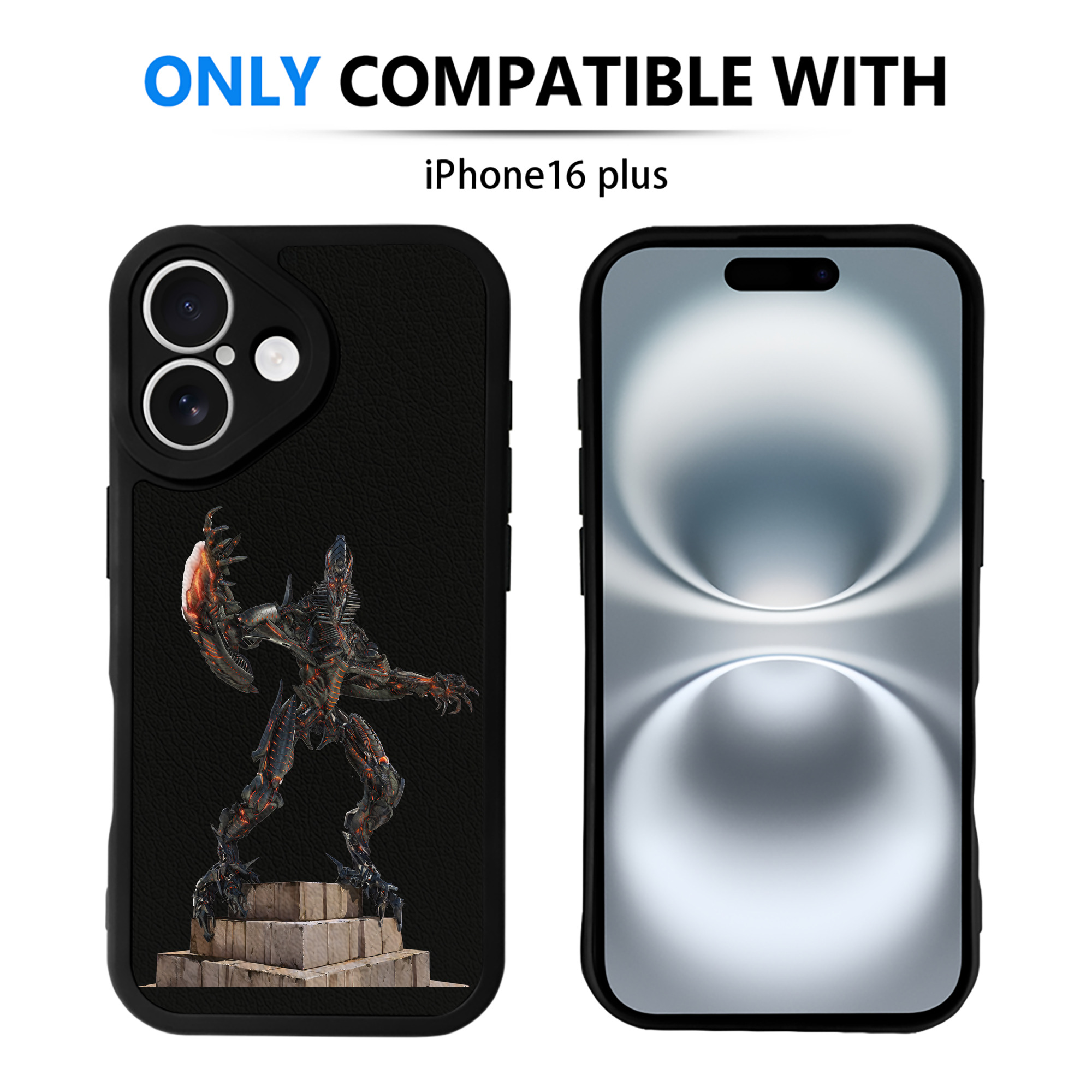 （画像用） Transformers トランスフォーマー 【iPhone 16シリーズ対応】シリコンスマホケース（レザー調） 材質：シリコン